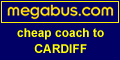 Megabus cheap coach to Cardiff 