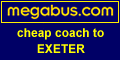 Megabus cheap coach to Exeter