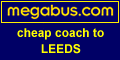 Megabus cheap coach to Leeds