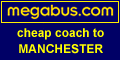 Megabus cheap coach to Manchester