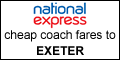 cheap coach tickets and timetable for coaches to exeter