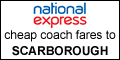 cheap coach tickets and timetable for coaches to scarborough