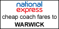 cheap coach tickets and timetable for coaches to warwick