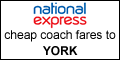 cheap coach tickets and timetable for coaches to york